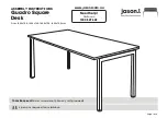 Jason.L Quadro Square desk Assembly Instructions Manual preview