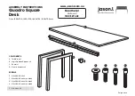 Preview for 2 page of Jason.L Quadro Square Desk Assembly Instructions Manual