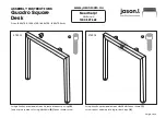 Preview for 3 page of Jason.L Quadro Square Desk Assembly Instructions Manual