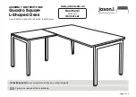 Preview for 1 page of Jason.L Quadro Square L-Shaped Desk Assembly Instructions Manual