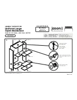 Preview for 3 page of Jason.L Uniform Large Open Bookcase Assembly Instructions