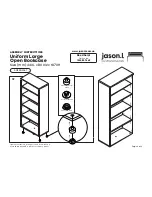 Preview for 4 page of Jason.L Uniform Large Open Bookcase Assembly Instructions