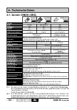 Preview for 94 page of Jay electronique ORION Series Installation And User Technical Manual