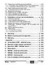 Preview for 59 page of Jay electronique Orion Installation And User Technical Manual