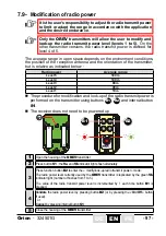 Preview for 97 page of Jay electronique Orion Installation And User Technical Manual