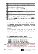 Preview for 147 page of Jay electronique Orion Installation And User Technical Manual