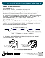 Preview for 3 page of Jaypro Sports TC-710 Installation And Maintenance Manual