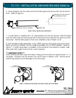 Preview for 5 page of Jaypro Sports TC-710 Installation And Maintenance Manual