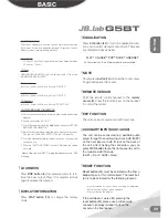 Preview for 9 page of JB.lab G5BT Operation Manual