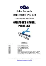 JBI 0043 Operator'S Manual & Parts List preview