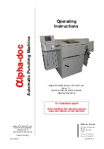 JBI Alpha-Doc Mk4 Operating Instructions Manual preview