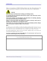 Preview for 4 page of JBI Wire-O WOB3500 MK2 Operating Instructions Manual