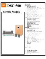 JBL DSC 500 Service Manual preview