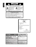 Preview for 2 page of JBL escXcite Owner'S Manual