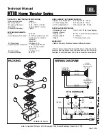 JBL HTI8 Series Technical Manual preview