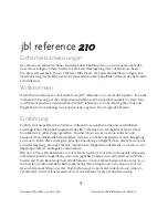 Preview for 5 page of JBL Reference 210 User Manual