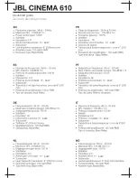 Preview for 3 page of JBL Reference 610 Quick Start Manual