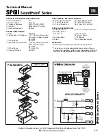 JBL SP6II SoundPoint Series Technical Manual preview