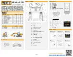 jcb JC160 Quick Reference Manual preview