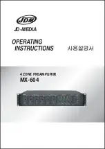 JD-MEDIA MX-604 Operating Instructions Manual preview