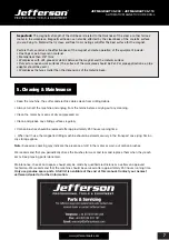 Preview for 7 page of Jefferson JEFMAGDAUT35-230 User Manual