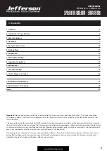 Preview for 3 page of Jefferson JEFMIG185-A User Manual