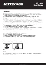 Preview for 6 page of Jefferson JEFPDB0350 User Manual