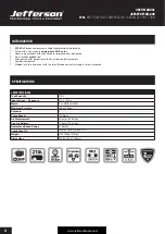 Preview for 4 page of Jefferson TANDEM JEFC270T10B-230 User Manual