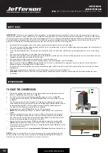 Preview for 10 page of Jefferson TANDEM JEFC270T10B-230 User Manual