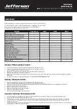 Preview for 13 page of Jefferson TANDEM JEFC270T10B-230 User Manual