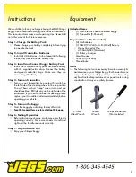 Preview for 3 page of Jegs Buggy Stinger 555-44100 Assembly Manual