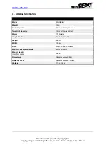 Preview for 3 page of JEI DRILLING & CUTTING SOLUTIONS MINIBEAST Operator'S Manual