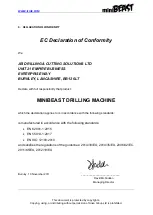 Preview for 10 page of JEI DRILLING & CUTTING SOLUTIONS MINIBEAST Operator'S Manual