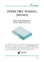 Preview for 1 page of Jeio tech Lab Companion SK-300 Operating Manual