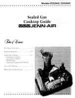 Preview for 1 page of Jenn-Air CCG2523 Guide Manual