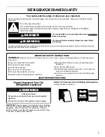 Preview for 3 page of Jenn-Air DOUBLE REFRIGERATOR DRAWERS W10310149A Installation Instruction And Care Manual