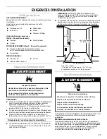 Preview for 37 page of Jenn-Air DOUBLE REFRIGERATOR DRAWERS W10310149A Installation Instruction And Care Manual