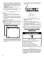 Preview for 42 page of Jenn-Air DOUBLE REFRIGERATOR DRAWERS W10310149A Installation Instruction And Care Manual