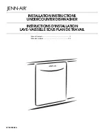 Preview for 1 page of Jenn-Air JDB8000AWC Installation Instructions Manual