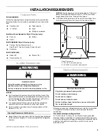 Preview for 5 page of Jenn-Air W10130023A Installation Instructions And Use & Care Manual