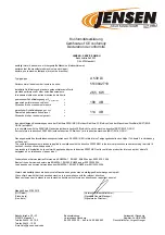 Preview for 13 page of Jensen 5510042710 Operating Instructions Manual