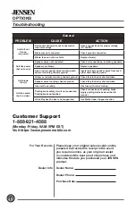 Preview for 20 page of Jensen CM7MIR Installation & Owner'S Manual