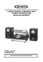 Jensen JTA-325 User Manual preview