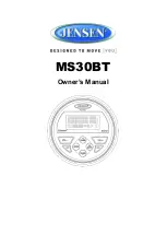Jensen MS3ARTL Owner'S Manual preview