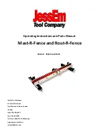 Preview for 1 page of JessEm Tool Mast-R-Fence Operating Instructions And Parts Manual