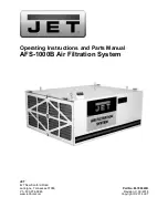Preview for 1 page of Jet AFS-1000B Operating Instructions And Parts Manual