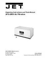 Preview for 1 page of Jet AFS-2000 Operating Instructions And Parts Manual