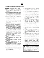 Preview for 2 page of Jet AL100 Series Operating Instructions And Parts Manual