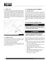 Preview for 8 page of Jet Elite EHB-8VS Operating Instructions And Parts Manual