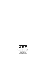 Preview for 20 page of Jet JWBG-8 Operating Instructions And Parts Manual